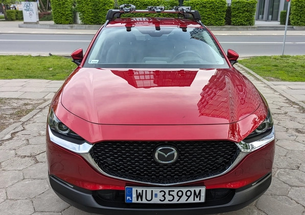 Mazda CX-30 cena 23595 przebieg: 47000, rok produkcji 2021 z Warszawa małe 137